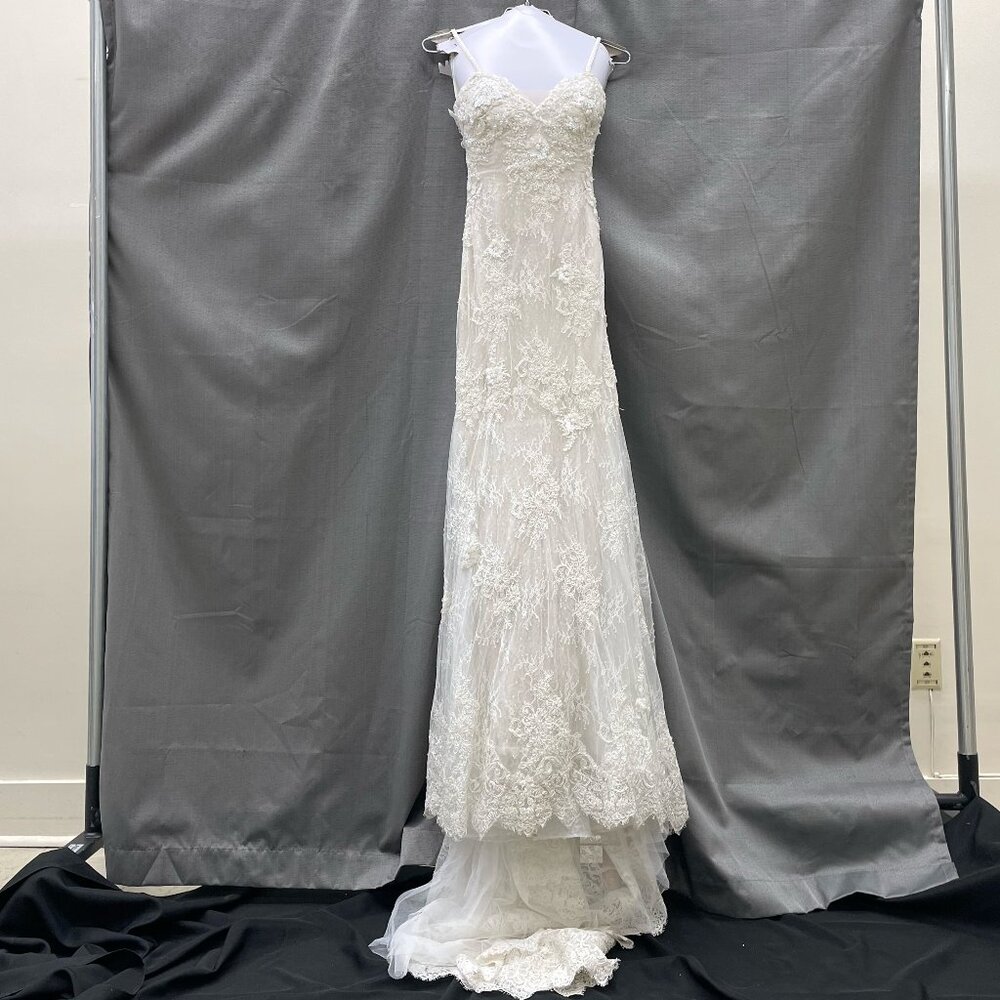 Ines Di Santo ivory beaded lace bridal gown